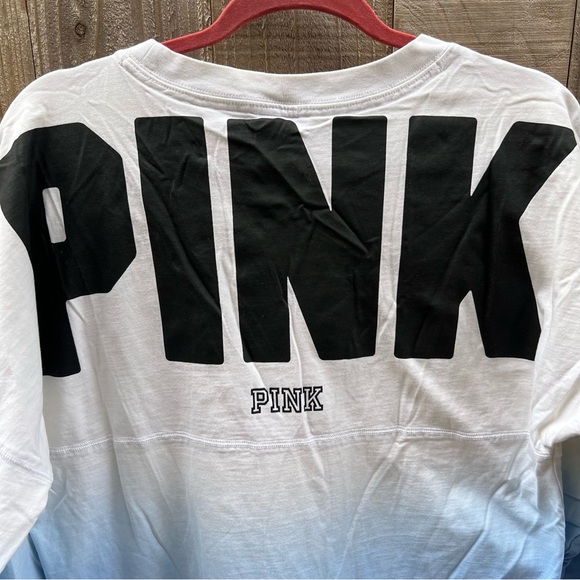PINK Victoria’s Secret Blue Ombré Long Sleeve Tee - Picture 5 of 5